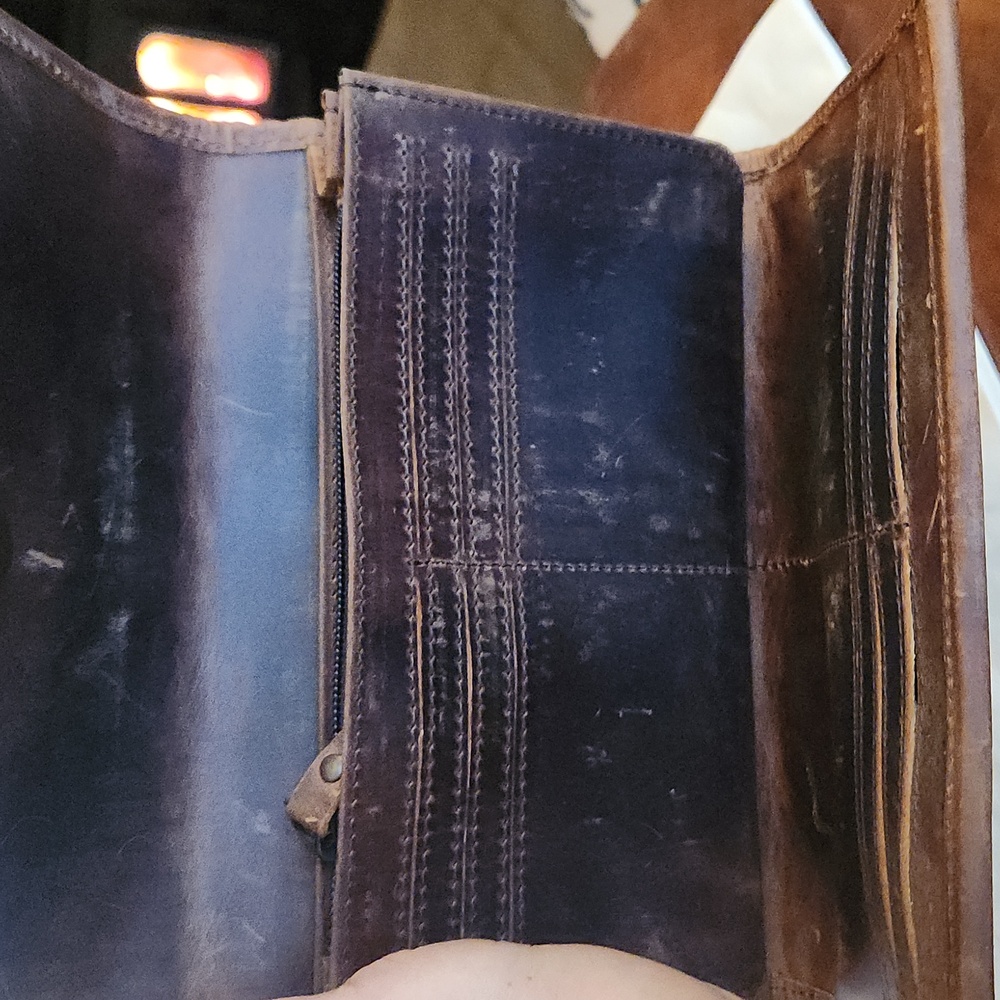 Cowhide Patchwork Wallet - Picture 10 of 10